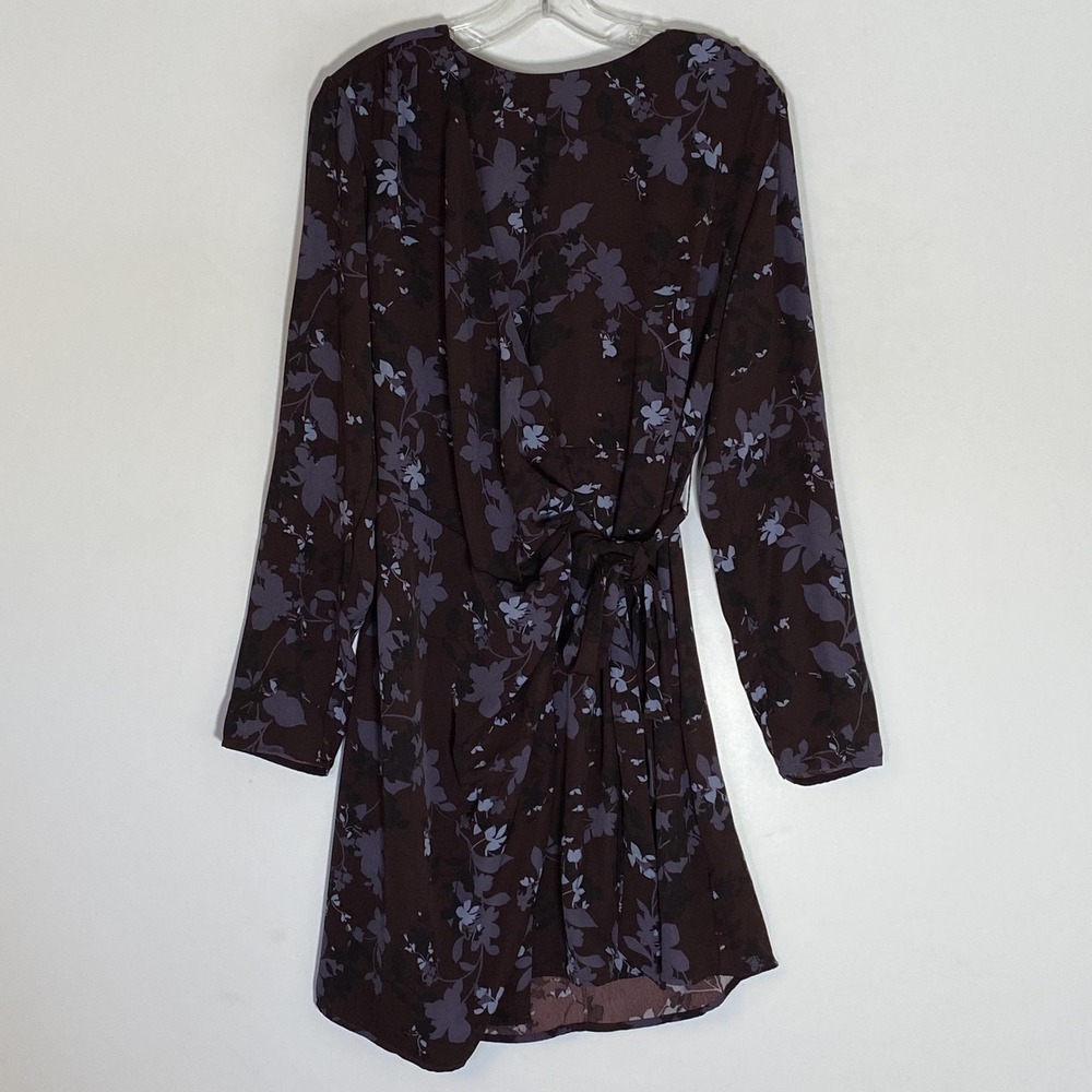 41 Hawthorn Barb Dress Womens Large Burgundy Floral Long Sleeve Shift Stitch Fix